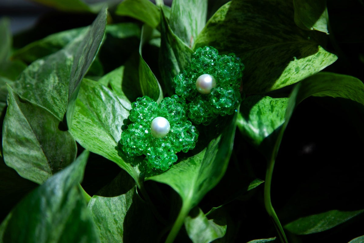 Кліпси «Crystal Bloom Конвалія»