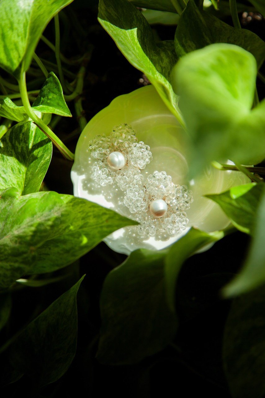 Кліпси «Crystal Bloom Фрезія» - Star.Kasage