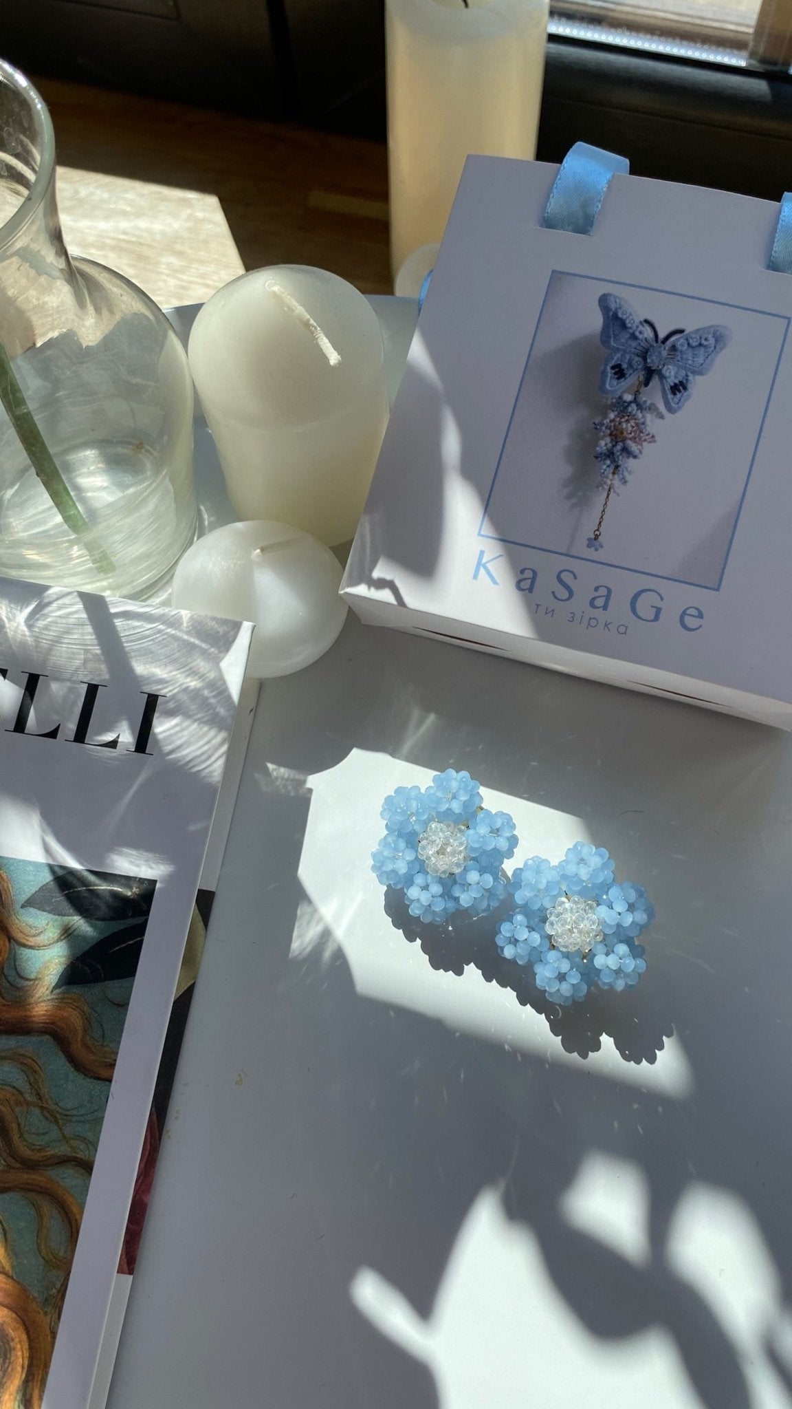 Кліпси «Crystal Bloom Гіацинт» - Star.Kasage
