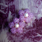 Кліпси «Crystal Bloom Лаванда» - Star.Kasage