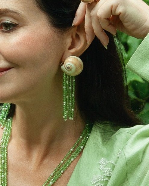 Кліпси "Emerald Lagoon Drops" - Star.Kasage