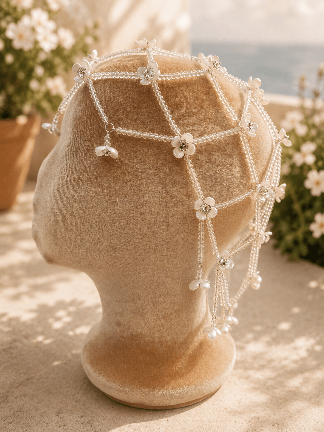 Кришталева шапочка «White Petal» - Star.Kasage