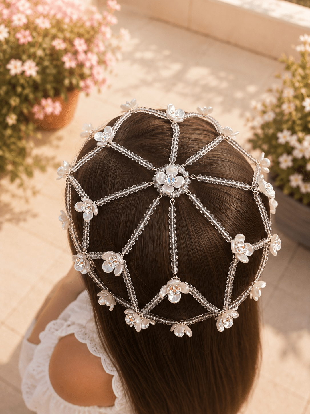 Кришталева шапочка «White Petal» - Star.Kasage